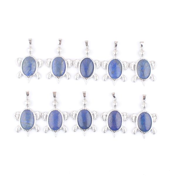 natural gemstones pendants turtle shape reiki pendulum charm for women man jewelry lapis lazuli stone beads dn4587, Silver
natural gemstones pendants turtle shape reiki pendulum charm for women man jewelry lapis lazuli stone beads dn4587, Silver