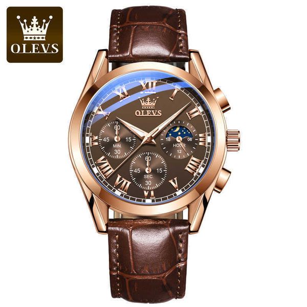olevs men's brand watch fashion quartz watches multifunctional watch wholesale, Slivery;brown
olevs men's brand watch fashion quartz watches multifunctional watch wholesale, Slivery;brown