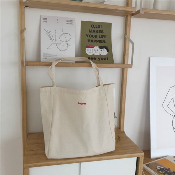 canvas bag reusable shopping bag simple casual daily use handbag shoulder bags portable shopper bag folding totebag
canvas bag reusable shopping bag simple casual daily use handbag shoulder bags portable shopper bag folding totebag