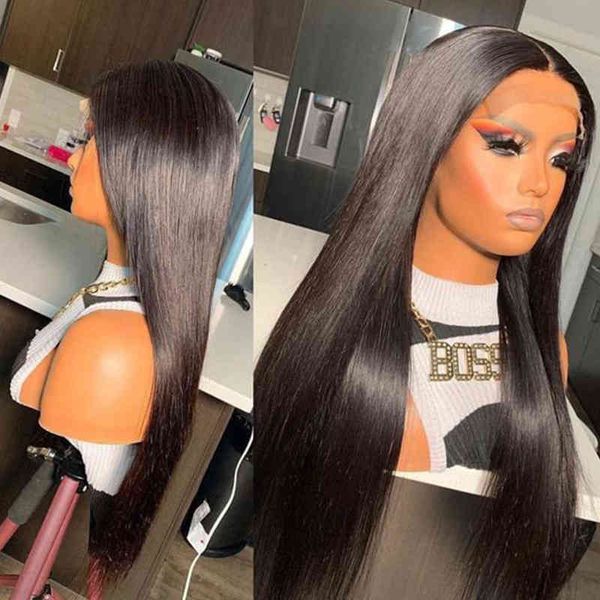 5x5 lace closure wig transparent s 150 180 200% straight human hair s 220608, Black
5x5 lace closure wig transparent s 150 180 200% straight human hair s 220608, Black