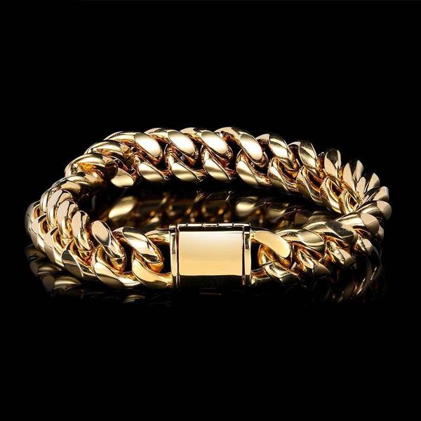 new smooth flip buckle stainls steel cuban chain bracelet real gold electroplating round grinding encryption hip hop bracelet, Golden;silver
new smooth flip buckle stainls steel cuban chain bracelet real gold electroplating round grinding encryption hip hop bracelet, Golden;silver