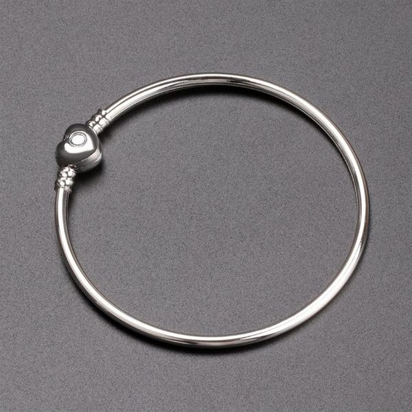 luxury fashion women silver bangle bracelet love heart bracelet for pandora charm european beads bracelet with original box jewelr309o, Black
luxury fashion women silver bangle bracelet love heart bracelet for pandora charm european beads bracelet with original box jewelr309o, Black