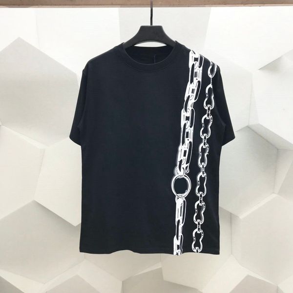 22ss summer designer mens tshirts men chain printing t shirt fashion solid classical letter print t shirts womens t-shirt cotton casual tee, White;black
22ss summer designer mens tshirts men chain printing t shirt fashion solid classical letter print t shirts womens t-shirt cotton casual tee, White;black