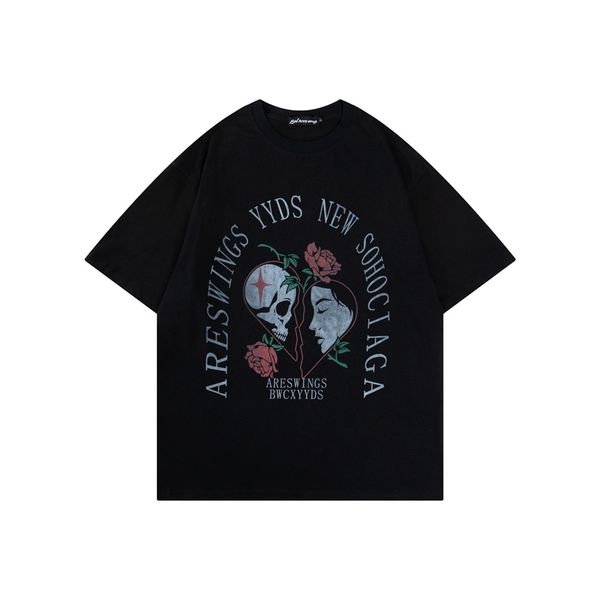 2022 oversized tee shirt hip hop letter print vintage gothic t shirts men short sleeve, Black;brown
2022 oversized tee shirt hip hop letter print vintage gothic t shirts men short sleeve, Black;brown