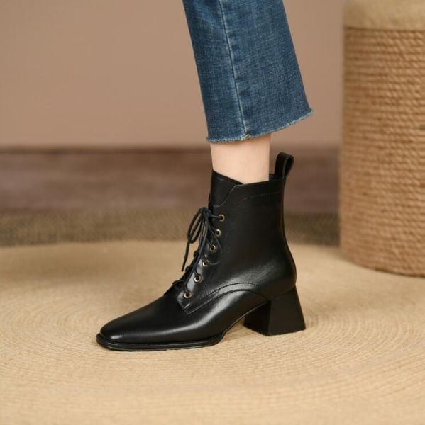 brown black martin boots soft leather lace up british style womens short boots winter shoes
brown black martin boots soft leather lace up british style womens short boots winter shoes