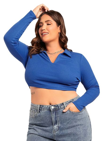 evolu plus solid crop tee j8ea#, Black