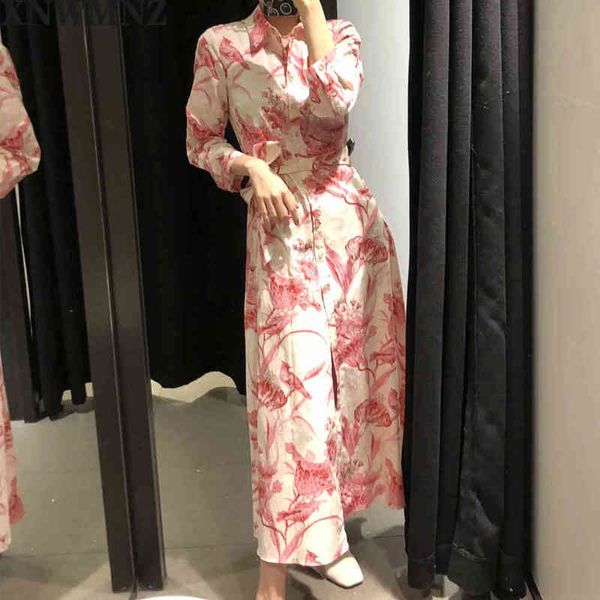 xnwmnz za floral print single breasted button high waist lace up long dress elegant vestidos shirt collar tie belt 210513, Black;gray
xnwmnz za floral print single breasted button high waist lace up long dress elegant vestidos shirt collar tie belt 210513, Black;gray