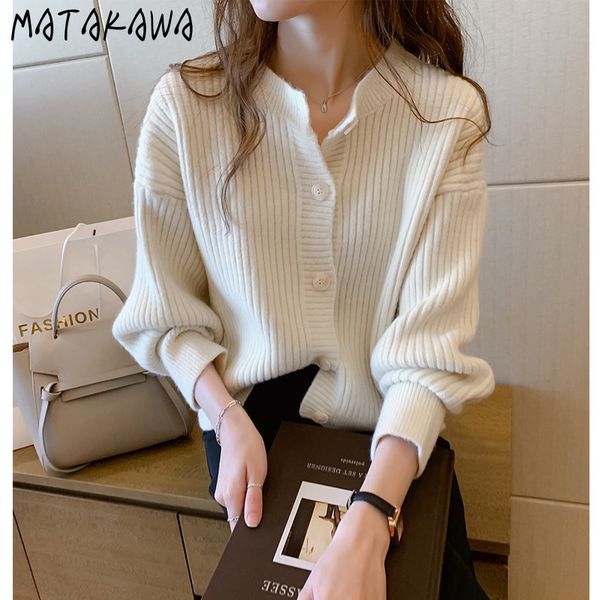 knit cardigan women autumn fashion loose lazy vneck ladies solid color sweater coat 210506, White
knit cardigan women autumn fashion loose lazy vneck ladies solid color sweater coat 210506, White