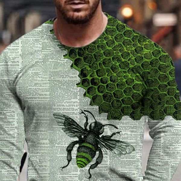 men's t-shirts men tee shirt round neck cartoon 3d print bee t-shirt long sleeve 2022 autumn base male tshirt oversized, White;black
men's t-shirts men tee shirt round neck cartoon 3d print bee t-shirt long sleeve 2022 autumn base male tshirt oversized, White;black