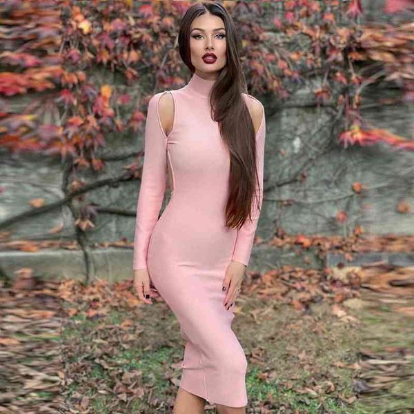 beaukey fashion autumn winter hollow out pink long sleeve bandage dress women o neck backless dress party clubwear 210414, Black;gray
beaukey fashion autumn winter hollow out pink long sleeve bandage dress women o neck backless dress party clubwear 210414, Black;gray