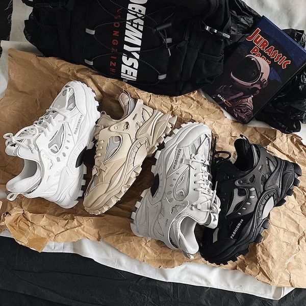 mens thick sole sport sneakersrunning walking shoes casual trainers shoes damping sports shoes mens breathable sneakers 220511, Black;white
mens thick sole sport sneakersrunning walking shoes casual trainers shoes damping sports shoes mens breathable sneakers 220511, Black;white