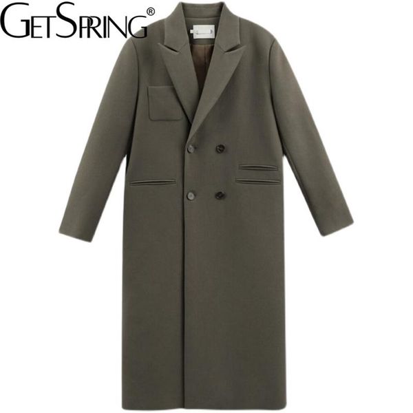 getspring women blazer warm lining vintage long blazers and jackets loose casual double breasted coffee winter overcoat 220720, Black
getspring women blazer warm lining vintage long blazers and jackets loose casual double breasted coffee winter overcoat 220720, Black