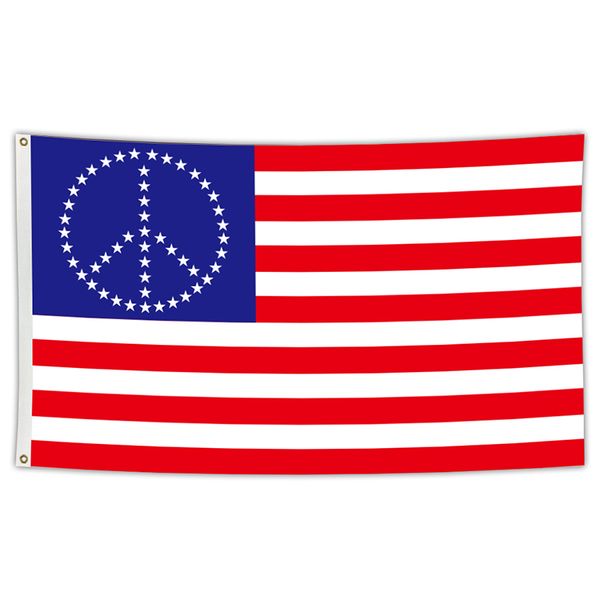 usa peace sign anti war flag 3x5 ft with brass grommets for indoor outdoor yard decoration
usa peace sign anti war flag 3x5 ft with brass grommets for indoor outdoor yard decoration