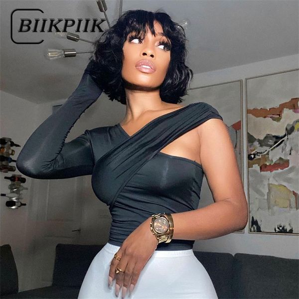 biikpiik soild womens tshirts asymmetrical v neck oneshoulder slim female streetwear crop autumn allmatch vinatge tees 220809, White
biikpiik soild womens tshirts asymmetrical v neck oneshoulder slim female streetwear crop autumn allmatch vinatge tees 220809, White