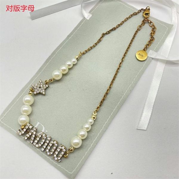 50% off online high version star full diamond letter size pearl necklace light luxury fashion bracelet female, Silver
50% off online high version star full diamond letter size pearl necklace light luxury fashion bracelet female, Silver