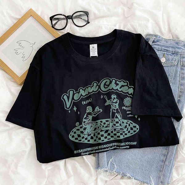 women's t-shirt 2022 summer american casual baseball boys' letter print loose cotton round neck off shoulder short sleeve t-shirt, White
women's t-shirt 2022 summer american casual baseball boys' letter print loose cotton round neck off shoulder short sleeve t-shirt, White