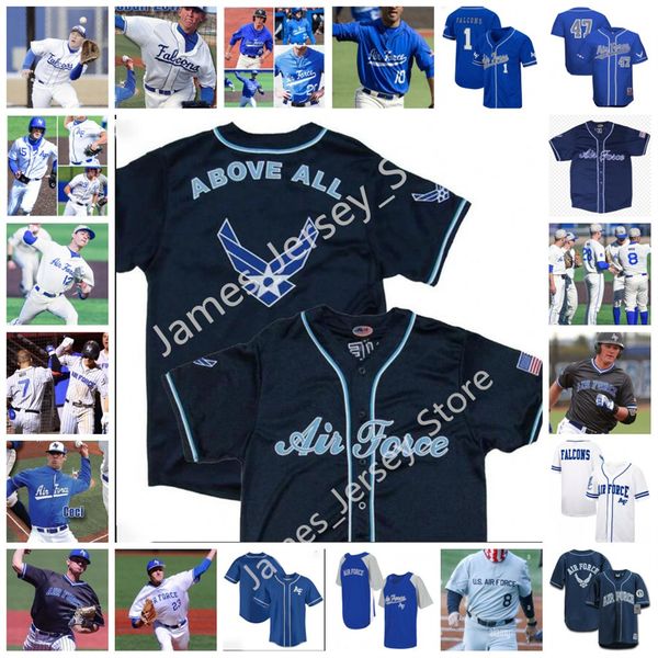 ncaa custom stitched af falcons baseball jersey kj randhawa 1 jay thomason 2 trayden tamiya 3 blake covin 4 zach peters 5 sam kulasingam 7 j, Black
ncaa custom stitched af falcons baseball jersey kj randhawa 1 jay thomason 2 trayden tamiya 3 blake covin 4 zach peters 5 sam kulasingam 7 j, Black