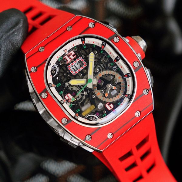 8 types mens luxury automatic watches red rubber strap all function works mechanical self-winding wristwatches with box, Slivery;brown
8 types mens luxury automatic watches red rubber strap all function works mechanical self-winding wristwatches with box, Slivery;brown