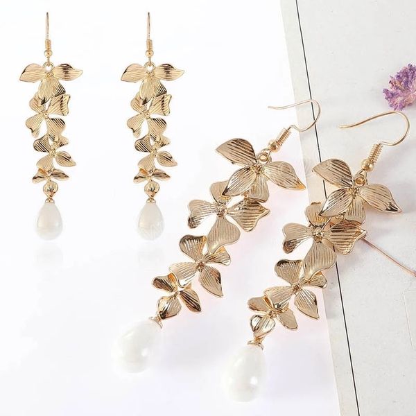 long tassel flower pearl earrings retro drop dangle earrings women girl sweet romantic elegant party jewelry gift accessory, Silver
long tassel flower pearl earrings retro drop dangle earrings women girl sweet romantic elegant party jewelry gift accessory, Silver