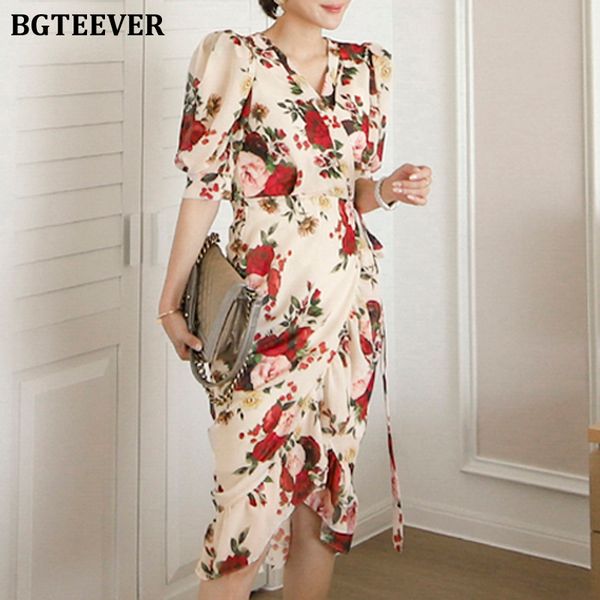 spring summer v-neck floral print women dress elegant puff short sleeve slim waist lace-up female dress ladies vestidos, Black;gray
spring summer v-neck floral print women dress elegant puff short sleeve slim waist lace-up female dress ladies vestidos, Black;gray