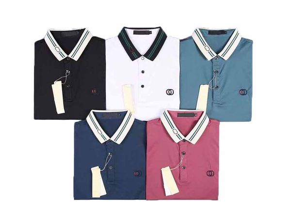 mens designer polo shirt fashion men polos shirts print casual short sleeve t-shirts turn-down collar, White;black
mens designer polo shirt fashion men polos shirts print casual short sleeve t-shirts turn-down collar, White;black