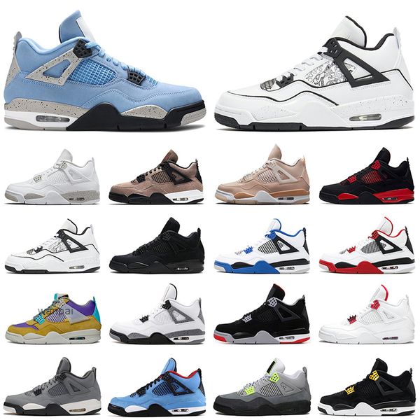 4 4s men basketball shoes university blue white oreo taupe haze black cat diy shimmer wings womens mens trainers sports sneakers size 36-47 
4 4s men basketball shoes university blue white oreo taupe haze black cat diy shimmer wings womens mens trainers sports sneakers size 36-47