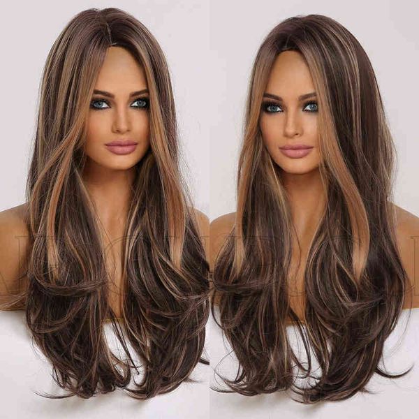 synthetic wigs style women's light brown medium length curly wig head cover high temperature silk material daily application 220527, Black
synthetic wigs style women's light brown medium length curly wig head cover high temperature silk material daily application 220527, Black