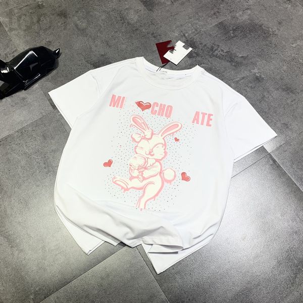 women's t-shirt designer 22 spring and summer new fashion brand we + women's cotton round neck love little rabbit drill t-shirt si, White
women's t-shirt designer 22 spring and summer new fashion brand we + women's cotton round neck love little rabbit drill t-shirt si, White