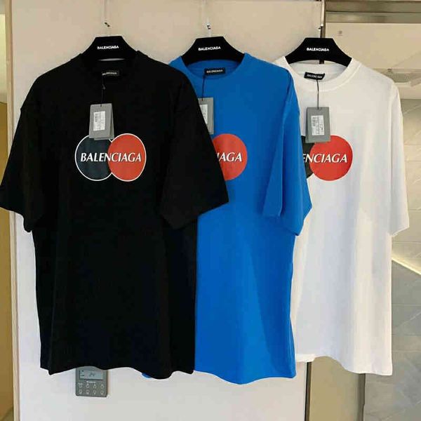 2022 designer bal t shirt 2022 summer new mastercard double circle short sleeve men's and women's t-shirt, White;black
2022 designer bal t shirt 2022 summer new mastercard double circle short sleeve men's and women's t-shirt, White;black
