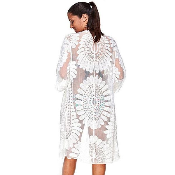women's swimwear black sunflower crochet bikini cover up swimsuit beach dress women 2022 summer bathing suit beachwear tunic shirtwomen, White;black
women's swimwear black sunflower crochet bikini cover up swimsuit beach dress women 2022 summer bathing suit beachwear tunic shirtwomen, White;black