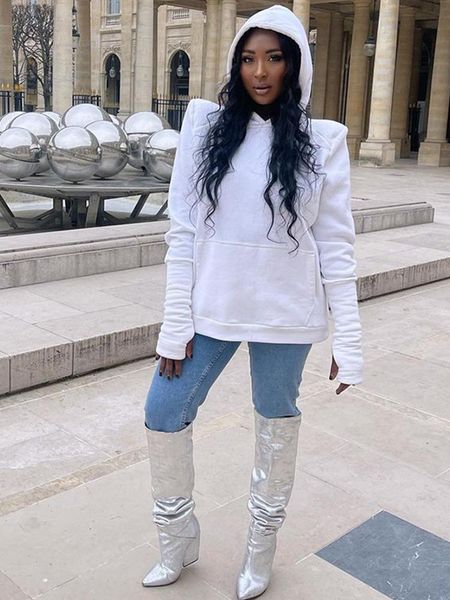 women's hoodies & sweatshirts autumn long sleeve loose women office lady pure color shoulder pad hooded female casual sweatshirtsw, Black
women's hoodies & sweatshirts autumn long sleeve loose women office lady pure color shoulder pad hooded female casual sweatshirtsw, Black