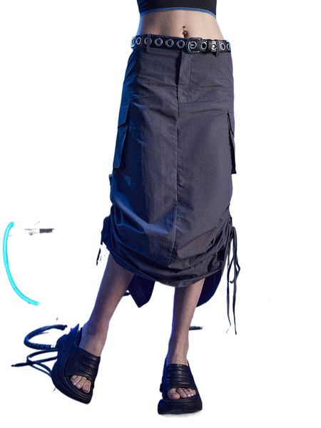 romwe cyber luvr solid pocket drawstring ruched skirt without belt 07jz#, Black
romwe cyber luvr solid pocket drawstring ruched skirt without belt 07jz#, Black