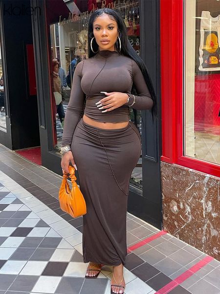 autumn long sleeve turtleneck t shirt and long skirt two piece skirt set for women streetwear stretch wild basic, Black;gray
autumn long sleeve turtleneck t shirt and long skirt two piece skirt set for women streetwear stretch wild basic, Black;gray