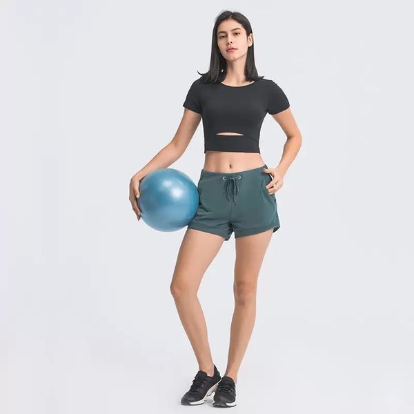 new l-2022 women sports shorts casual yoga outfits cinchable drawcord short pants soft fabric running sportswear fitness wear nake-feeling d
new l-2022 women sports shorts casual yoga outfits cinchable drawcord short pants soft fabric running sportswear fitness wear nake-feeling d