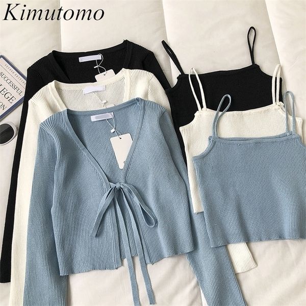 kimutomo casual fashion 2 piece set women solid v-neck long sleeve lace up short knitted cardigan and camis knitwear elegant 220318, White
kimutomo casual fashion 2 piece set women solid v-neck long sleeve lace up short knitted cardigan and camis knitwear elegant 220318, White