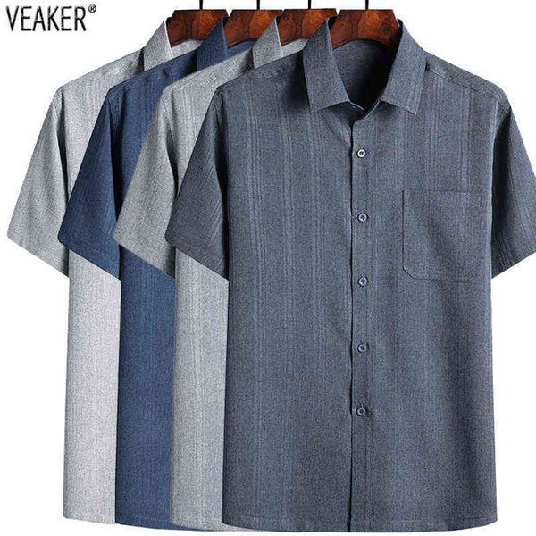 2022 new men's summer thin linen shirts male breathable solid color short sleeves loose shirt -4xl y220411, White;black
2022 new men's summer thin linen shirts male breathable solid color short sleeves loose shirt -4xl y220411, White;black