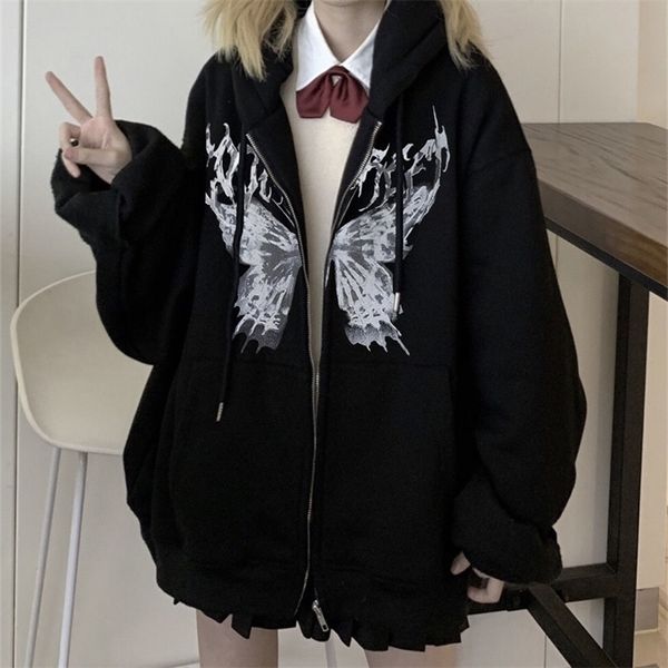 y2k harajuku women hoodies oversize zipper sweatshirts hip hop loose hooded long sleeve female coats 220804, Black
y2k harajuku women hoodies oversize zipper sweatshirts hip hop loose hooded long sleeve female coats 220804, Black