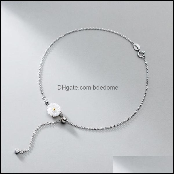 anklets white daisy anklet 925 sier foot chain decorations sterling bracelet on the leg female jewelry 2021 summer woman lon bdedome dhyc3, Red;blue
anklets white daisy anklet 925 sier foot chain decorations sterling bracelet on the leg female jewelry 2021 summer woman lon bdedome dhyc3, Red;blue