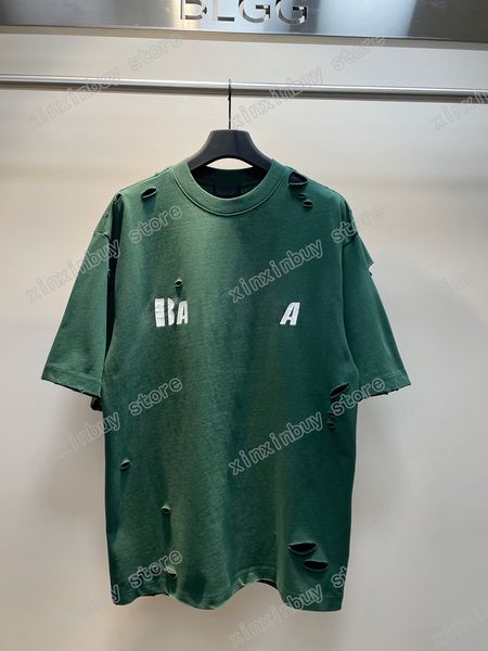 22ss men designers t shirts destroyed paris letter print short sleeve crew neck streetwear black xinxinbuy xs, White;black
22ss men designers t shirts destroyed paris letter print short sleeve crew neck streetwear black xinxinbuy xs, White;black