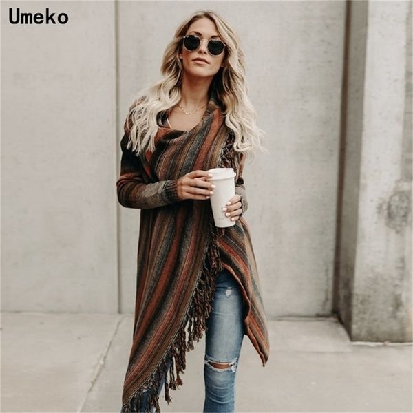 umeko autumn women's irregular rainbow striped print sweater knit sweater women long sleeve cape casual plus size sweater 201221, White;black
umeko autumn women's irregular rainbow striped print sweater knit sweater women long sleeve cape casual plus size sweater 201221, White;black