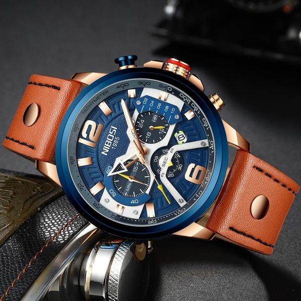 nibosi 2022 luxury brand men analog leather sports watches men's army military watch male date quartz clock relogio masculino gift a2, Slivery;brown
nibosi 2022 luxury brand men analog leather sports watches men's army military watch male date quartz clock relogio masculino gift a2, Slivery;brown