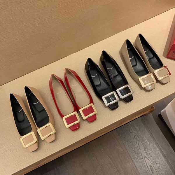 sandals renyouviwior spring and summer rv patent leather square buckle single shoes thick heel middle head shallow mouth women's, Black
sandals renyouviwior spring and summer rv patent leather square buckle single shoes thick heel middle head shallow mouth women's, Black