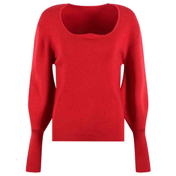 women's knits tees red sweater knitted bottom shirt women's autumn and winter foreign style bubble sleeve square collar inner slim, White
women's knits tees red sweater knitted bottom shirt women's autumn and winter foreign style bubble sleeve square collar inner slim, White