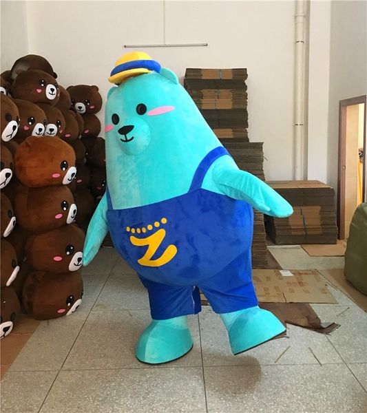 mascot doll costume blue bear mascot costume props show walking cartoon clothing for halloween carival party event, Red;yellow
mascot doll costume blue bear mascot costume props show walking cartoon clothing for halloween carival party event, Red;yellow