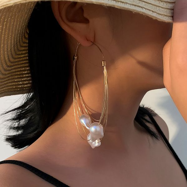 shixin pearls big hoop earrings for women layered large circle fashion jewelry trendy wedding earings korean girls 220718, Golden;silver
shixin pearls big hoop earrings for women layered large circle fashion jewelry trendy wedding earings korean girls 220718, Golden;silver