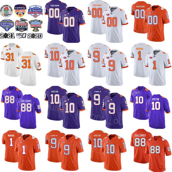 ncaa college clemson tigers football 8 justyn ross jersey 1 andrew mukuba 88 braden galloway 10 baylon spector 9 travis etienne jr universit, Black
ncaa college clemson tigers football 8 justyn ross jersey 1 andrew mukuba 88 braden galloway 10 baylon spector 9 travis etienne jr universit, Black