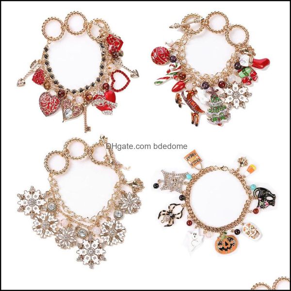 charm bracelets jewelry s2525 fashion cartoon animals heart snowflake charms bracelet halloween christmas glaze pend dhctu, Golden;silver
charm bracelets jewelry s2525 fashion cartoon animals heart snowflake charms bracelet halloween christmas glaze pend dhctu, Golden;silver