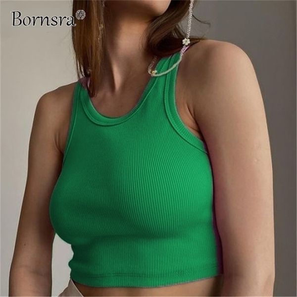 bornsra knitted summer ribber sleevless t shirt women casual khaki white crop club short skinny tank fashion 220318
bornsra knitted summer ribber sleevless t shirt women casual khaki white crop club short skinny tank fashion 220318