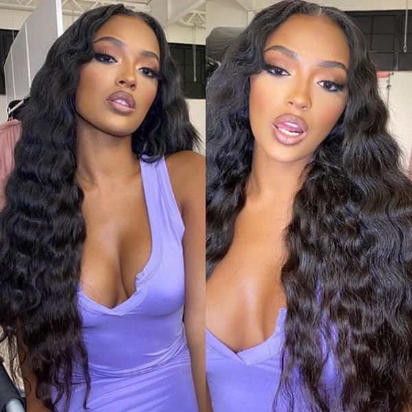 lx brand pre plucked bleached knots wigs transparent lace frontal loose deep wave wig x1 remy 150 180 % t part lace wig human hairfactory di, Black
lx brand pre plucked bleached knots wigs transparent lace frontal loose deep wave wig x1 remy 150 180 % t part lace wig human hairfactory di, Black