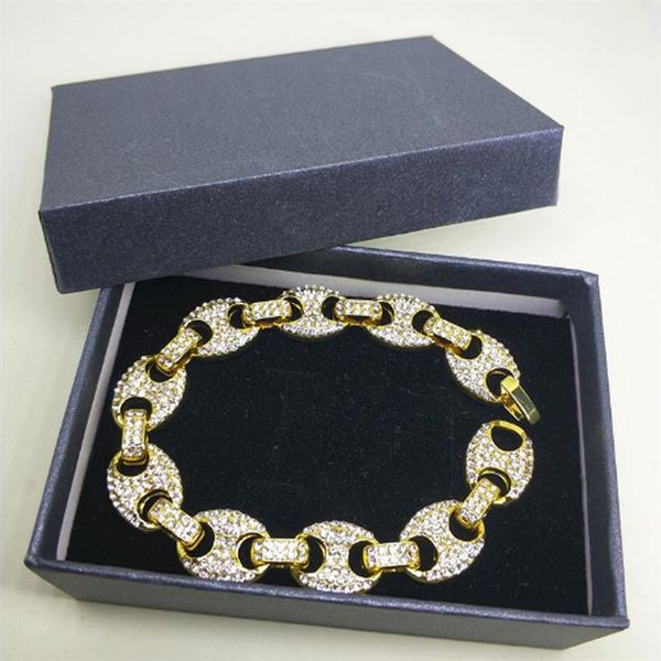 18k real gold plated marine link cz bling bling bracelets 12mm 18cm full cz sigle row link chain bracelet men women hip hop jewelr310v, Black
18k real gold plated marine link cz bling bling bracelets 12mm 18cm full cz sigle row link chain bracelet men women hip hop jewelr310v, Black